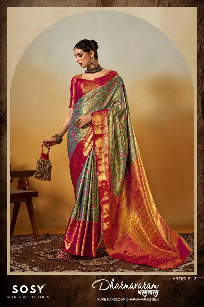 Dharmavaram By Sosy Handloom Silk Sarees Wholesale Market In India 